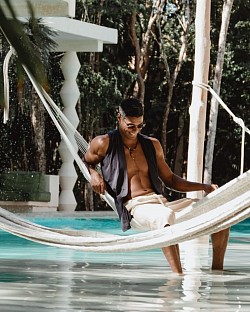 Book private photoshoot Tulum Mexico photographer holistika la veleta portrait