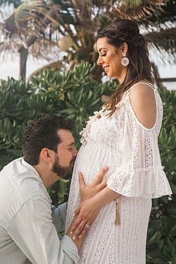 Maternity photoshoot tulum