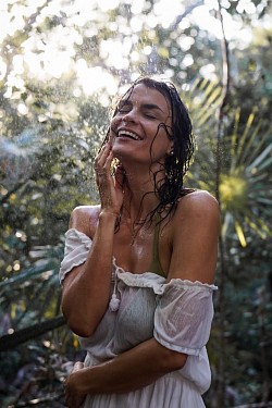 Rain Photoshoot Elopement Photographer Tulum Costa Rica Ibiza