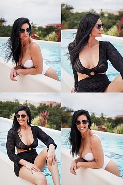 Book private photoshoot Tulum Mexico photographer beach portrait