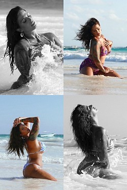 Book private photoshoot Tulum Mexico photographer beach portrait