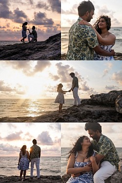 Surprise proposal engagement photoshoot photoshoot Tulum Playa del Carmen Puerto Morelos Photographer