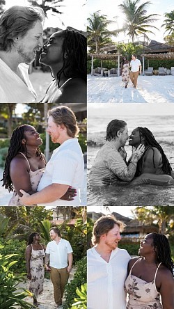 Engagement photography couple photoshoot Tulum Playa del Carmen Cancun