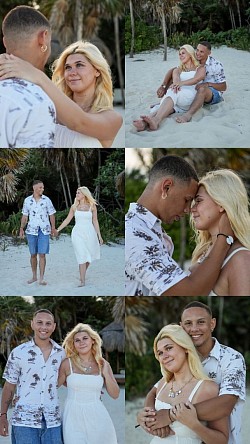 Couple Engagement Photoshoot Playa del Carmen Tulum Cancun